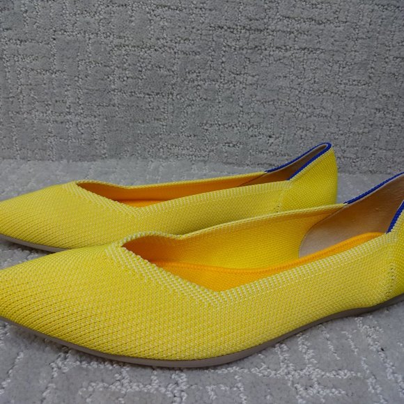 Rothy's The Point Retired Sunshine Flats Slip On Shoes Women's Size 8-10 US - Picture 7 of 11
